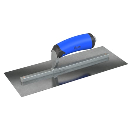 Steel City Trowels By Bon Finish Trowel, Square, Carbon Steel, 13 X 5, Comfort Grip 67-226